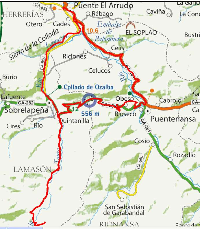 mapa ruta 17