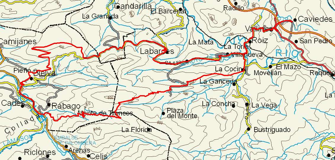 mapa ruta 54