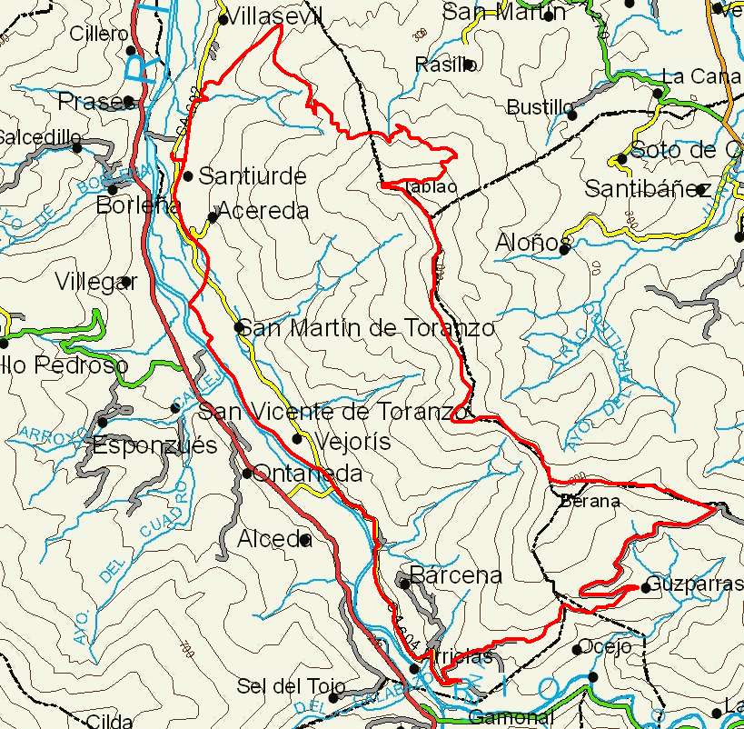 Mapa ruta 55