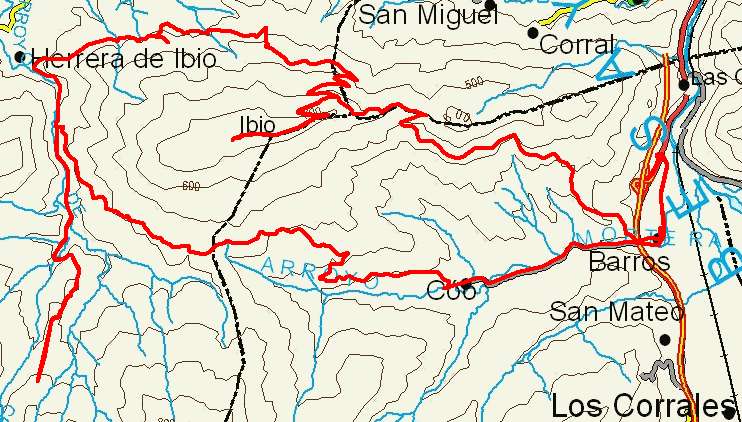 mapa ruta 56