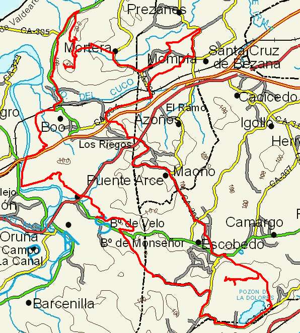 mapa route 60