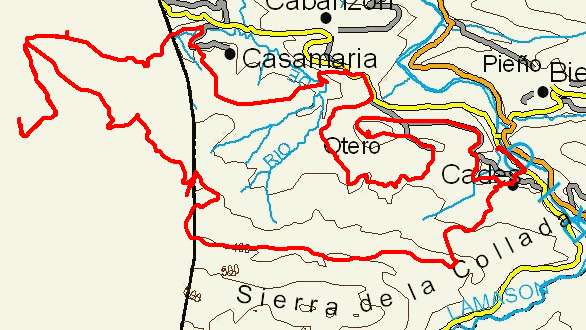 mapa route 62
