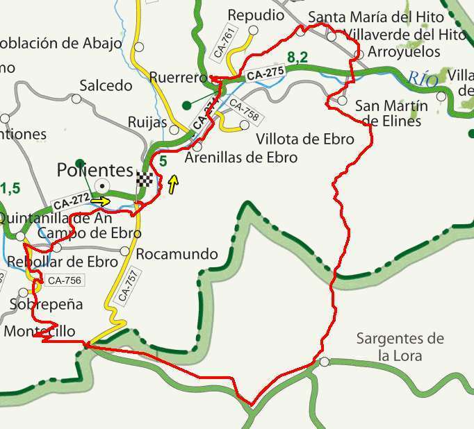 mapa route 109