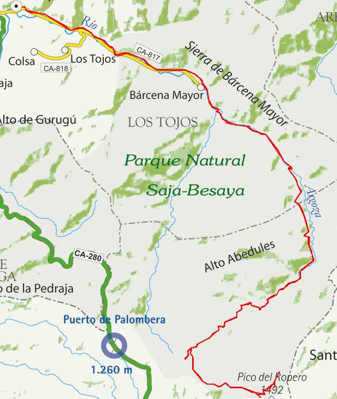 Mapa ruta 7