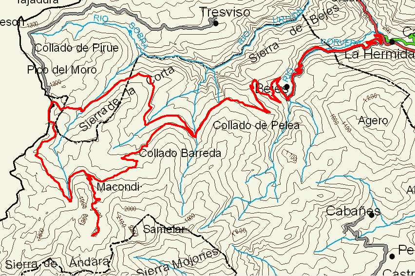 mapa ruta 45