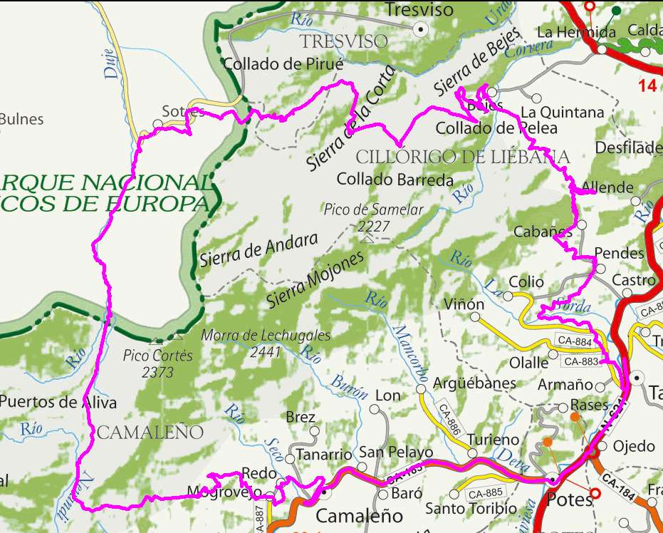 mapa route 48