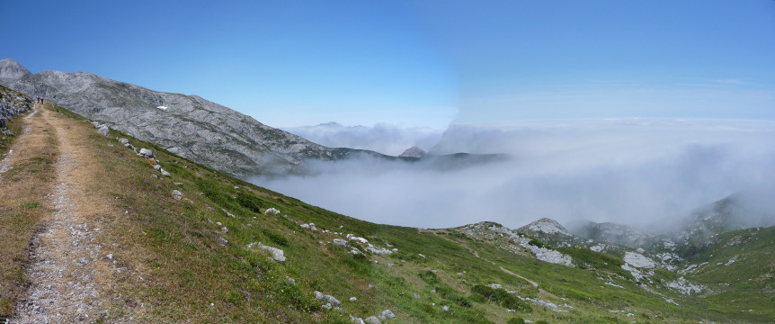 The path on the slope of Pica del Mancondi�