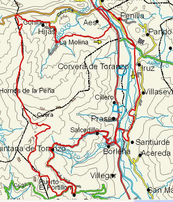 Mapa route 70