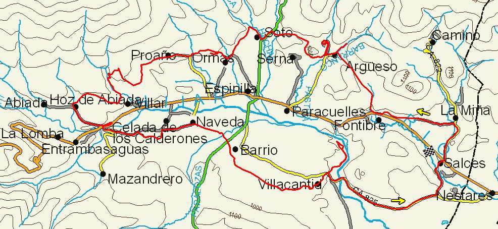 Mapa ruta 70