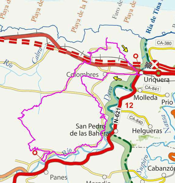 Mapa route 73